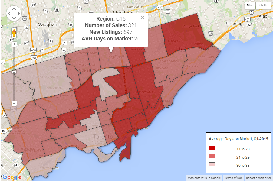 Image 22 Areas whee Toroonto Homes spend fewer days in Market MAP2 - Screenshot - 15_11_2015